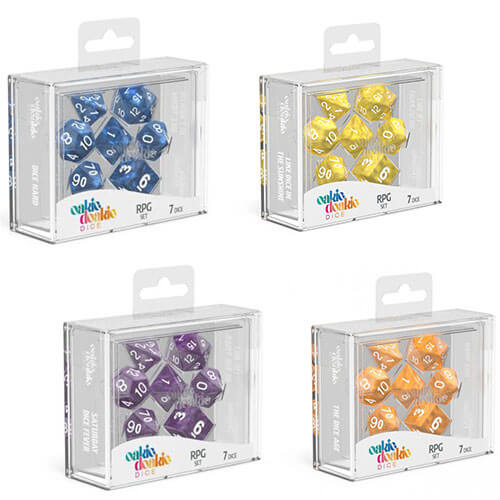 Oakie Doakie RPG Set Marble Dice 7pcs