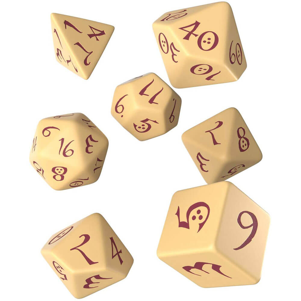 Q Workshop Classic RPG Dice Conjunto de 7