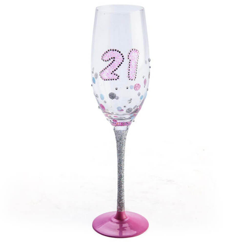 Verjaardag Sparkle Champagne Flute