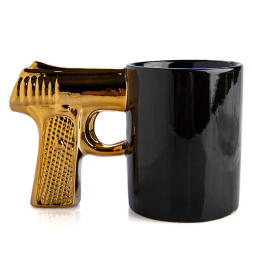 Bad Ass 3D Gun Handle Mug