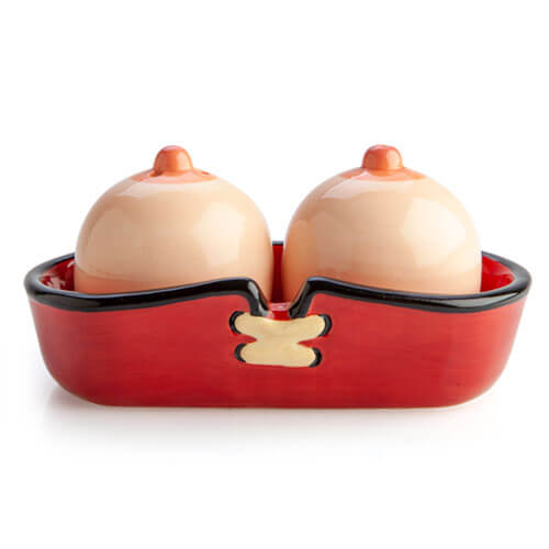 Boobs with Corset Salt & Pepper Set