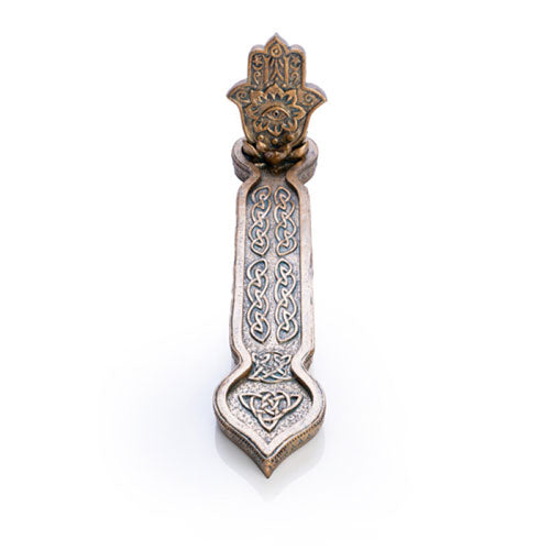 Hamsa Incense Burner Gold