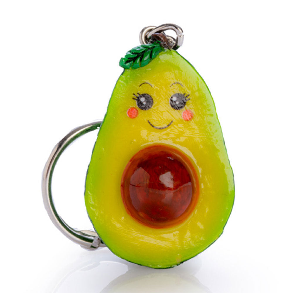 Guacamoleez Hand Painted Avocado Keychain