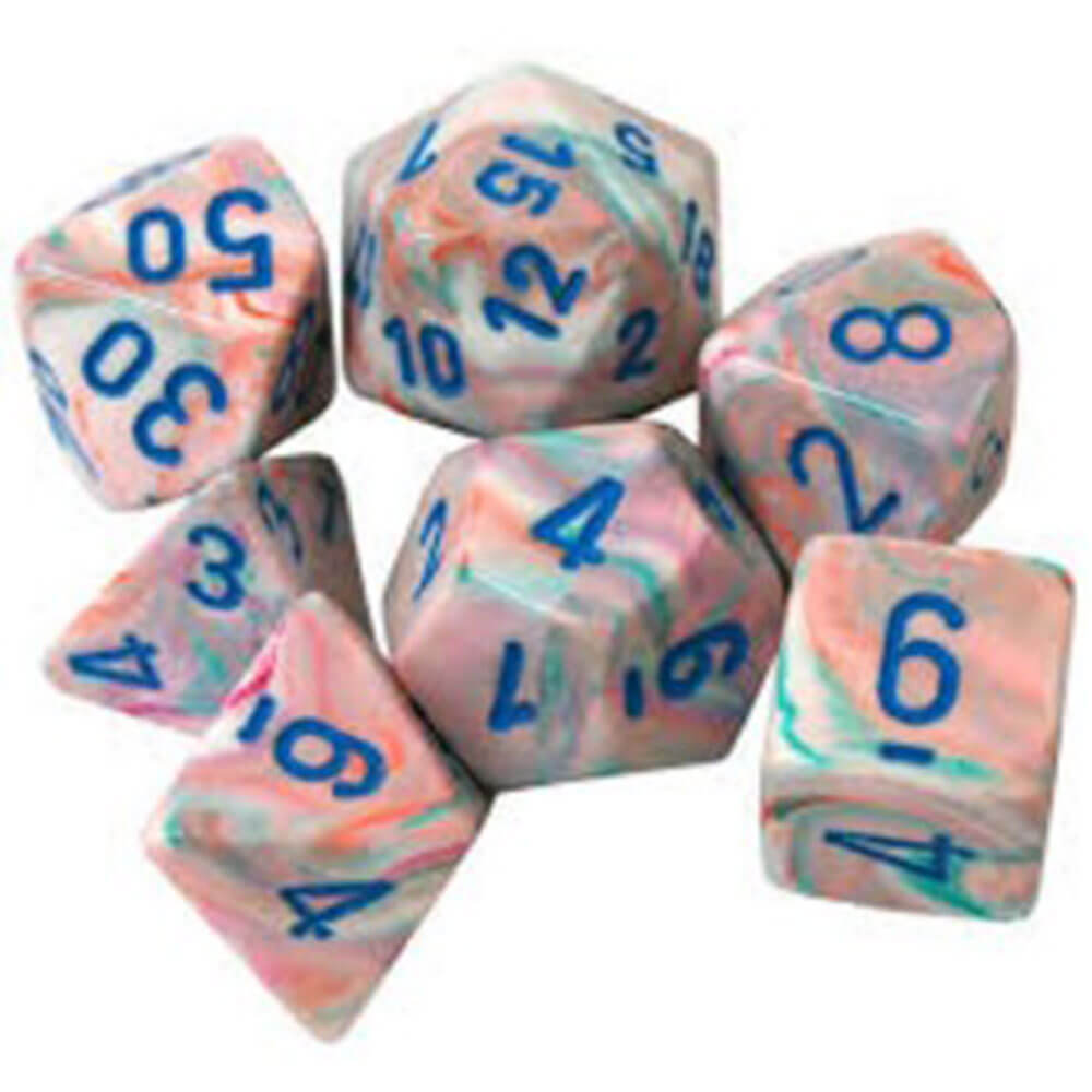 Chessex Polyhedral 7-Die festlig uppsättning