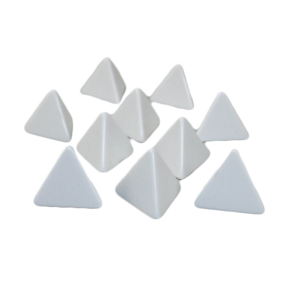 Chessex D4 Blank Dice White (10/Bag)