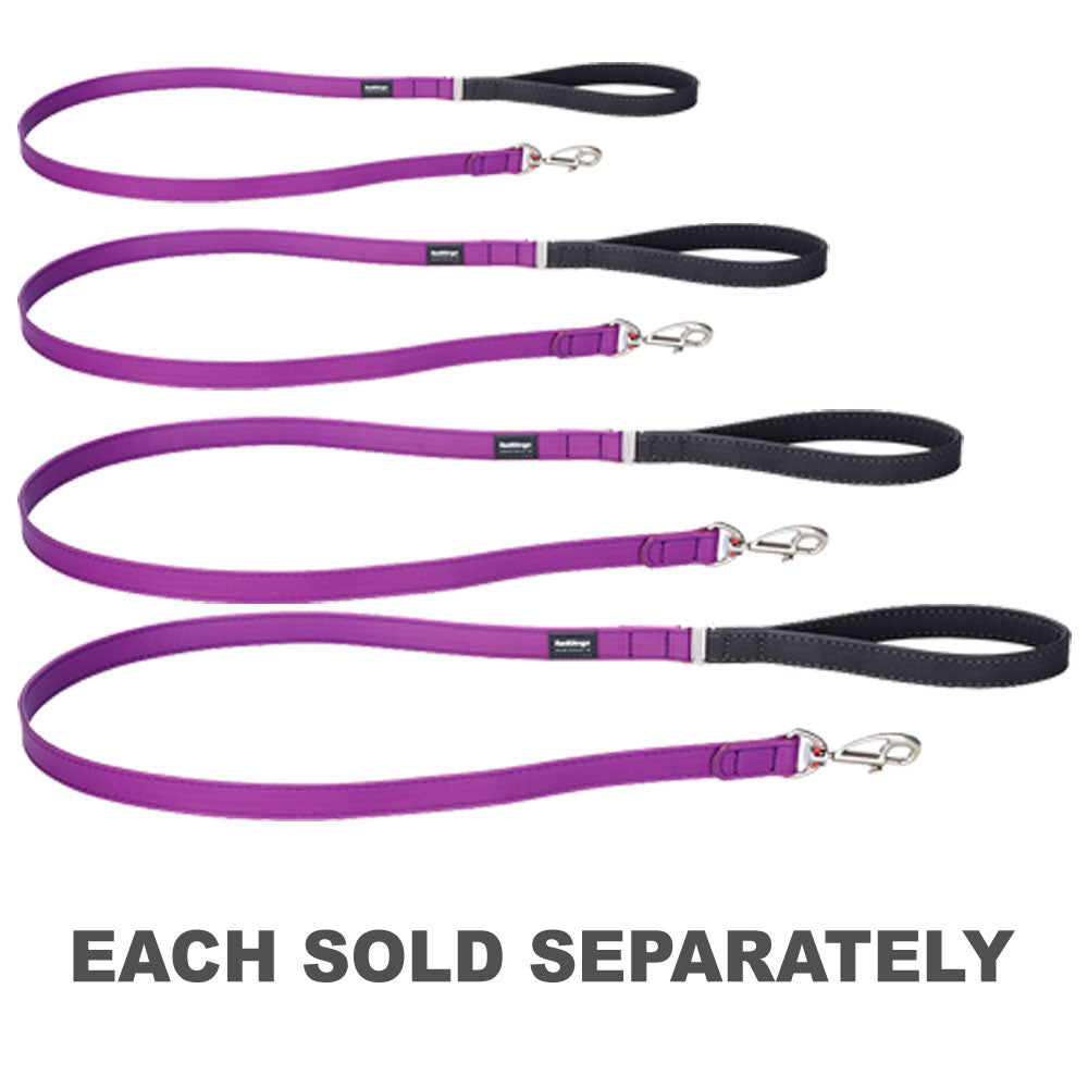 Elegant Vegan Leather Dog Lead (Purple)