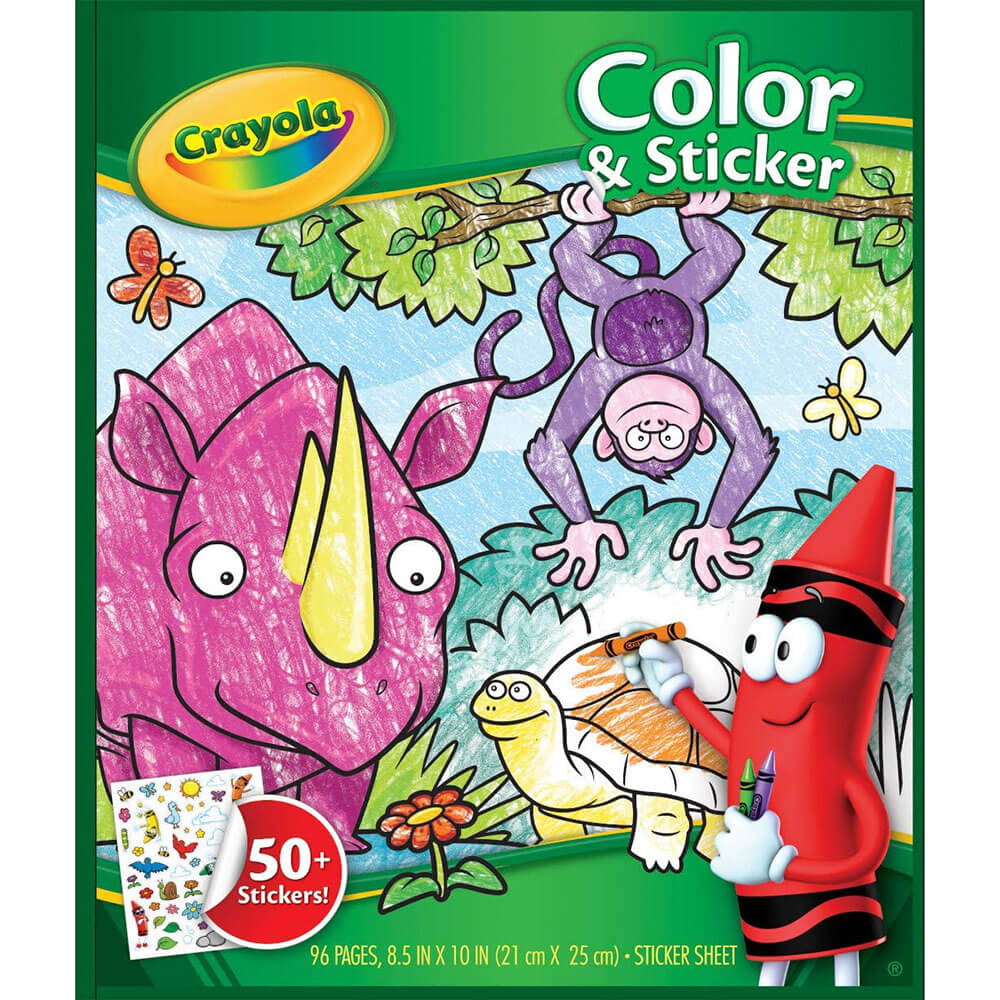 Colore crayola e libro adesivo