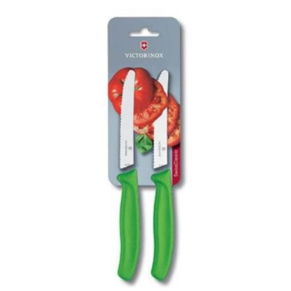 Victorinox Round Tip Steak & Tomato Knife 2pcs 11 cm