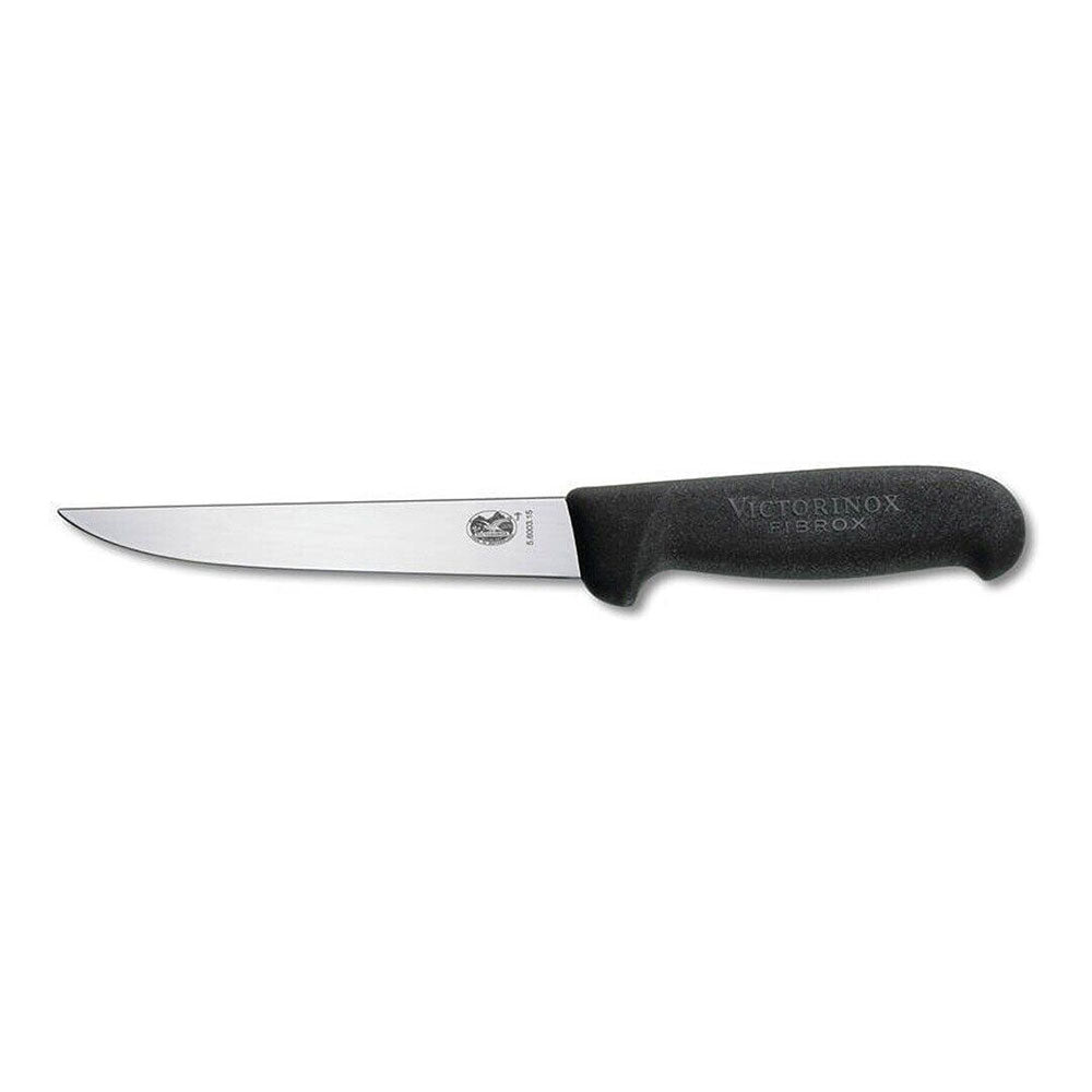 Coltello da disONCIO FIBROX a spazzatura larga dritta (nero)