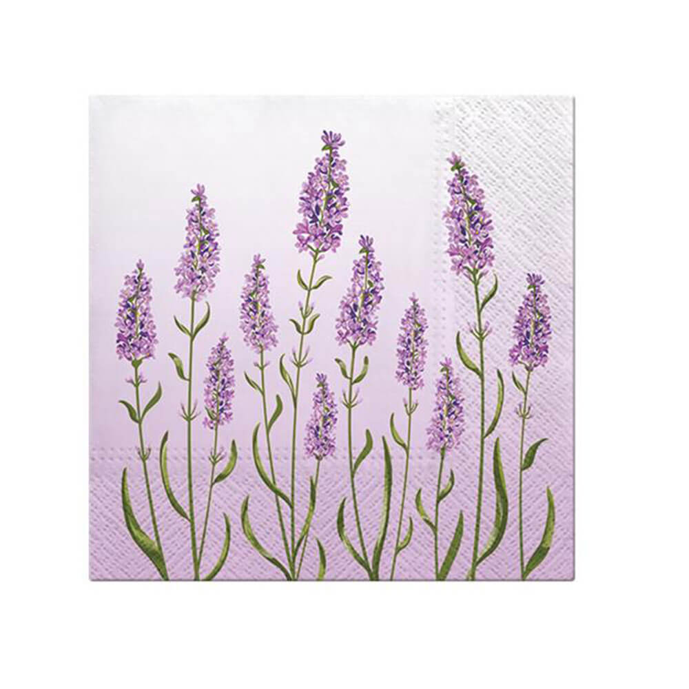 Paw Lavender Lunch Serviett 33cm (20pk)