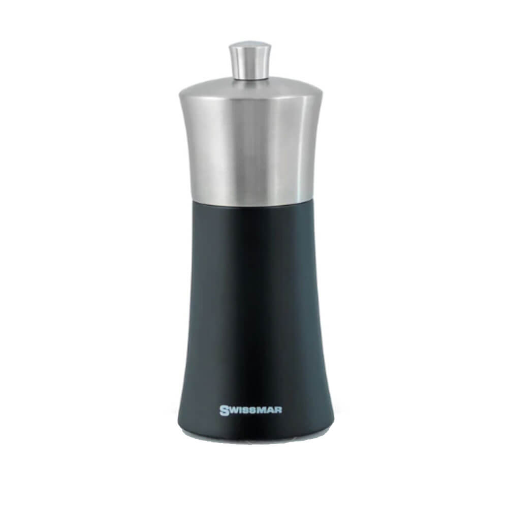 Swismar Torre Black Matte S/Acero Top Pepper Mill