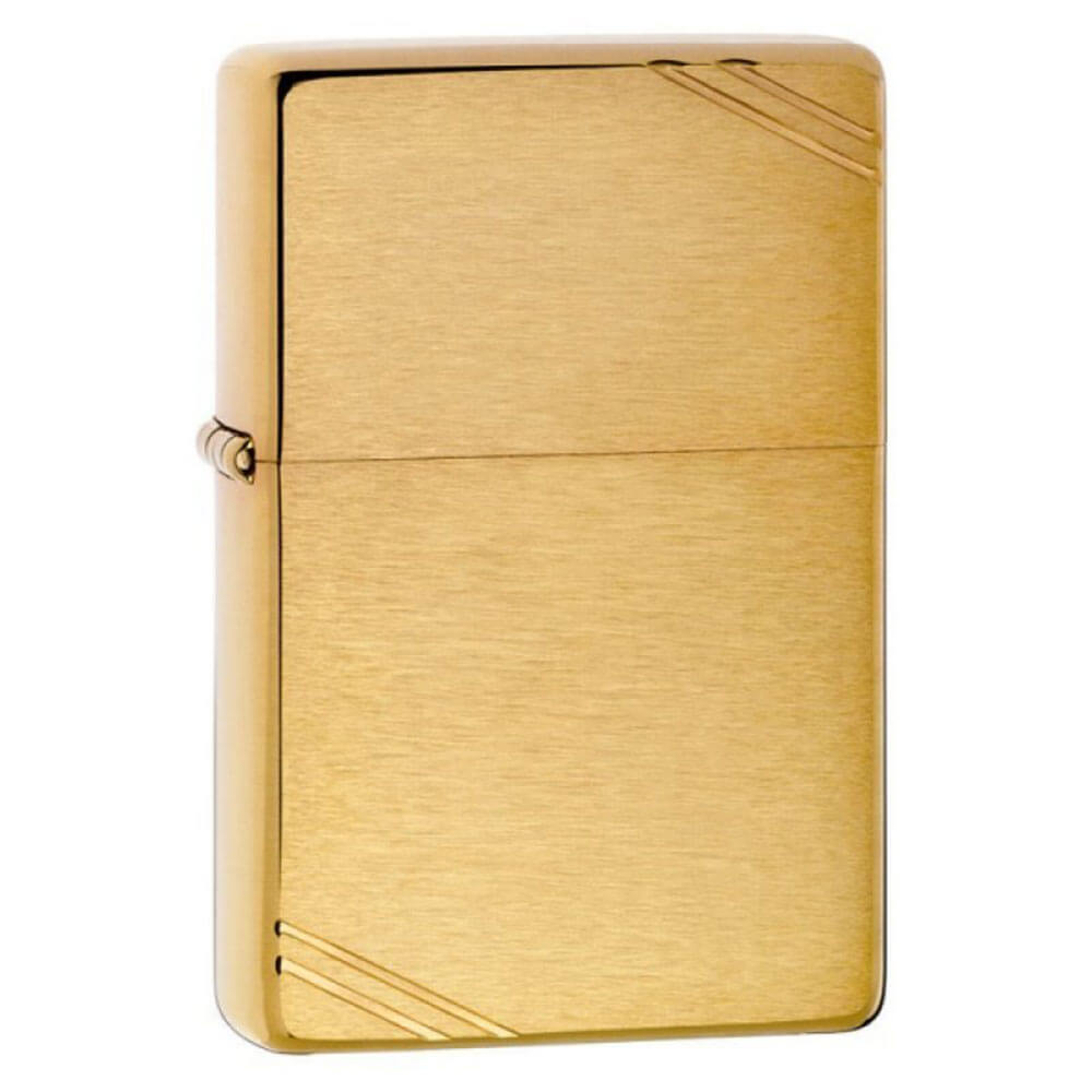 Accendino con finitura spazzolata vintage Zippo