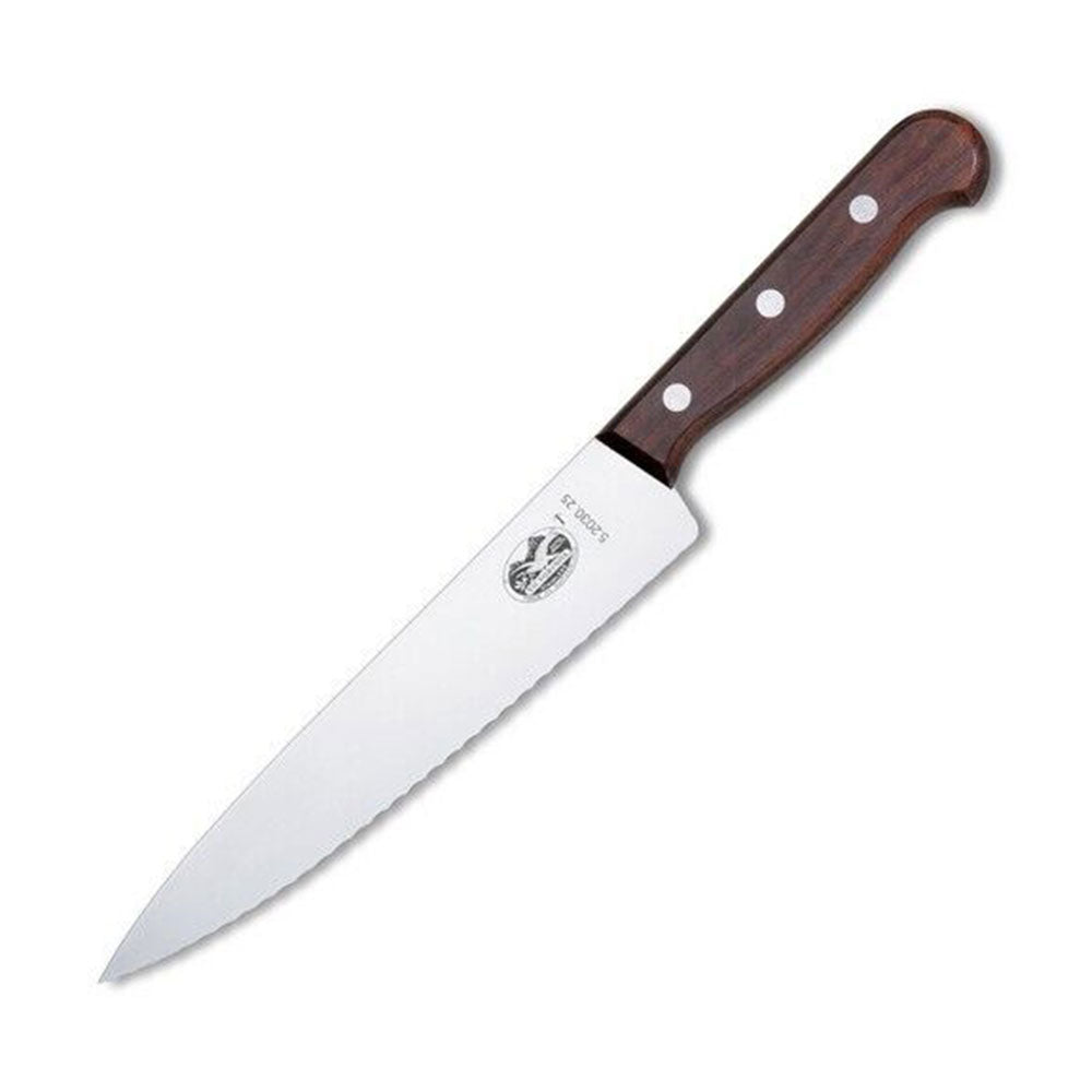 Victorinox Cooks Wavy Edge Caymving Knife (Rosewood)