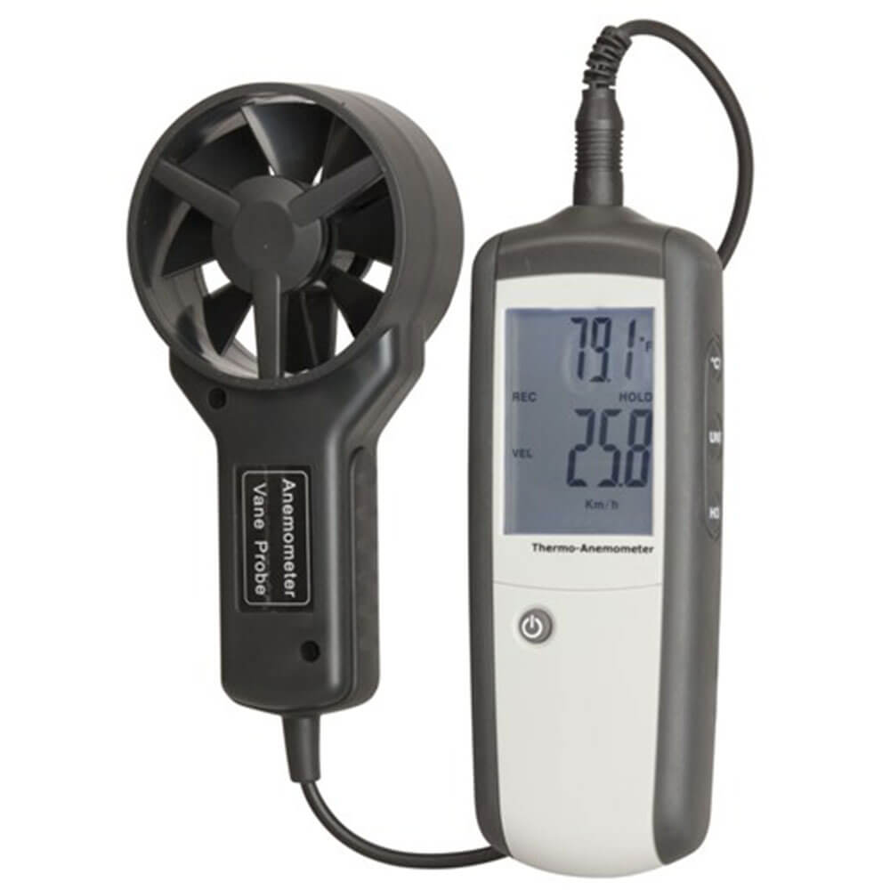 Hand-held Anemometer w/ Separate Sensor