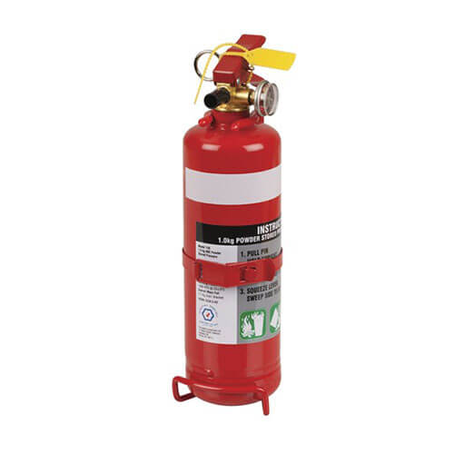 1kg Fire Extinguisher (1A:20B:E Metal Bracket)