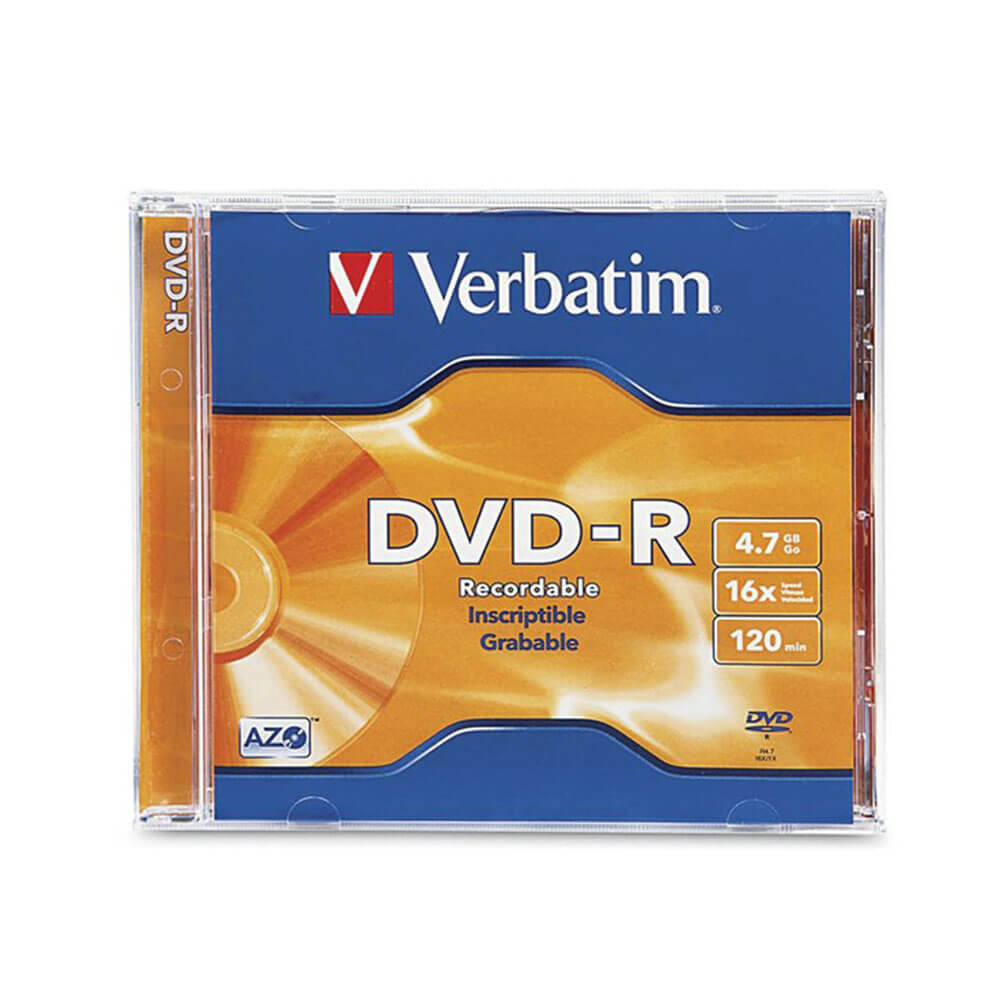 Verbatim DataLifePlus Azo -skiva med fall (4,7 GB)