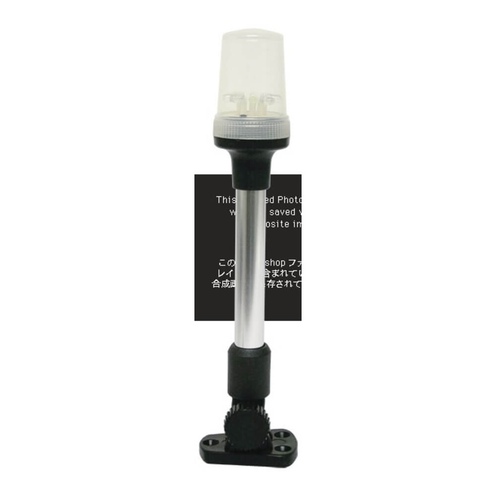 Luz de polo plegable de montaje fijo (12V)