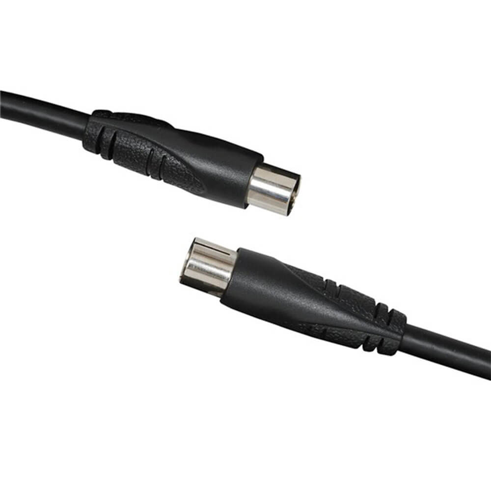 TV Coaxial Plug al cable de enchufe (negro)