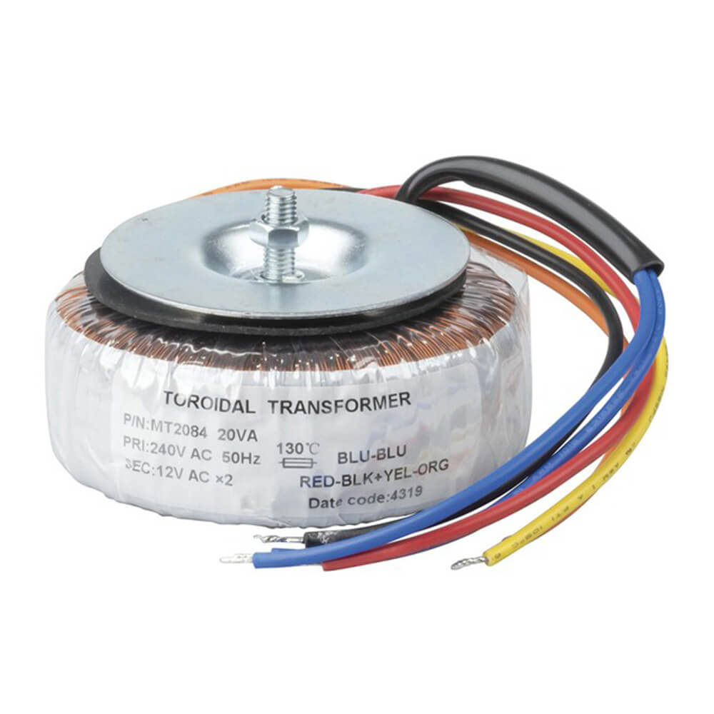 Transformador toroidal de bajo perfil (12+12V)