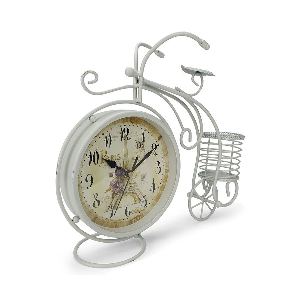 Art Metal Metal Home Decor Bike Mud Table Clock