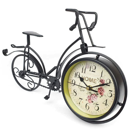 Art Metal Bike Table Clock