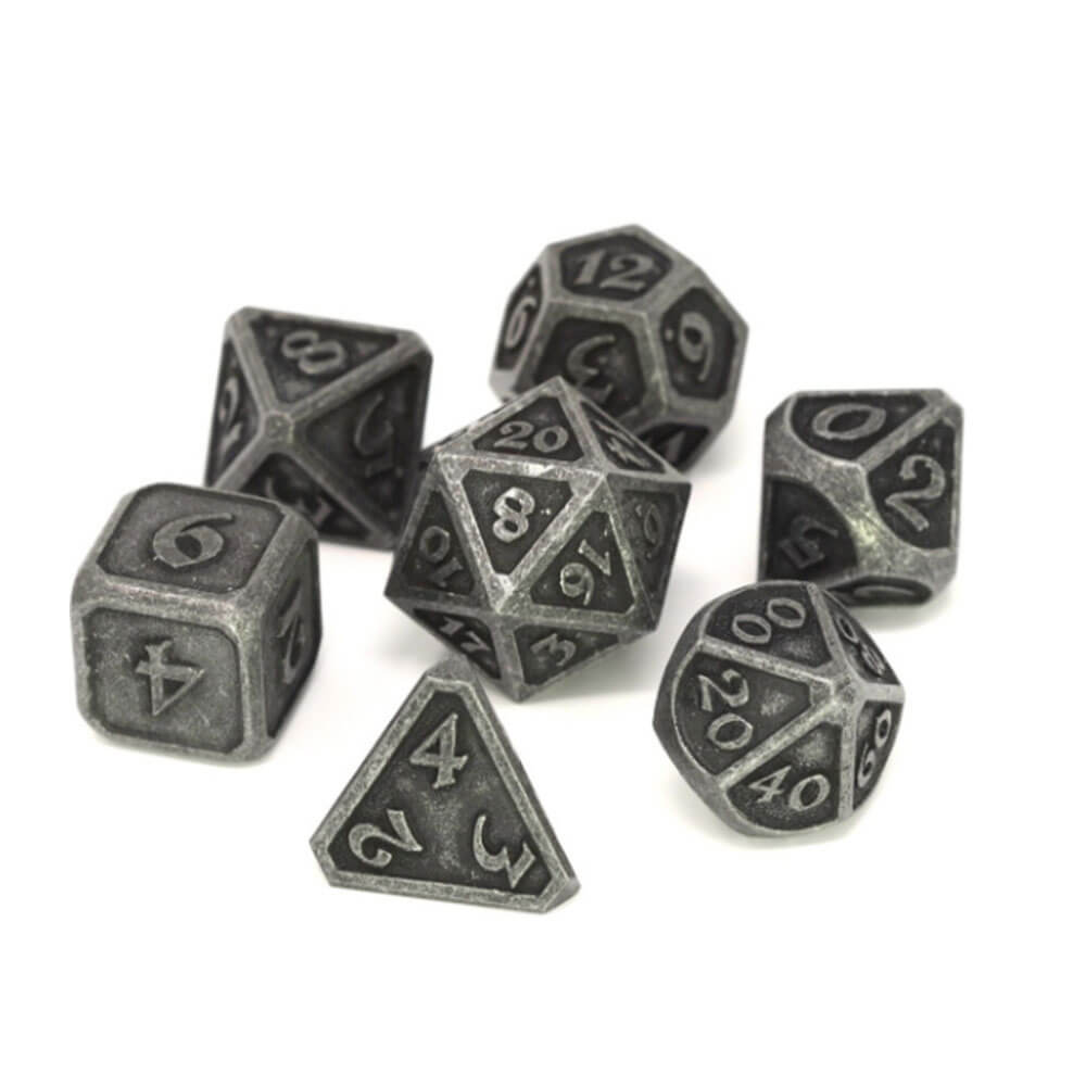 Terning metal sæt polyhedral mythica