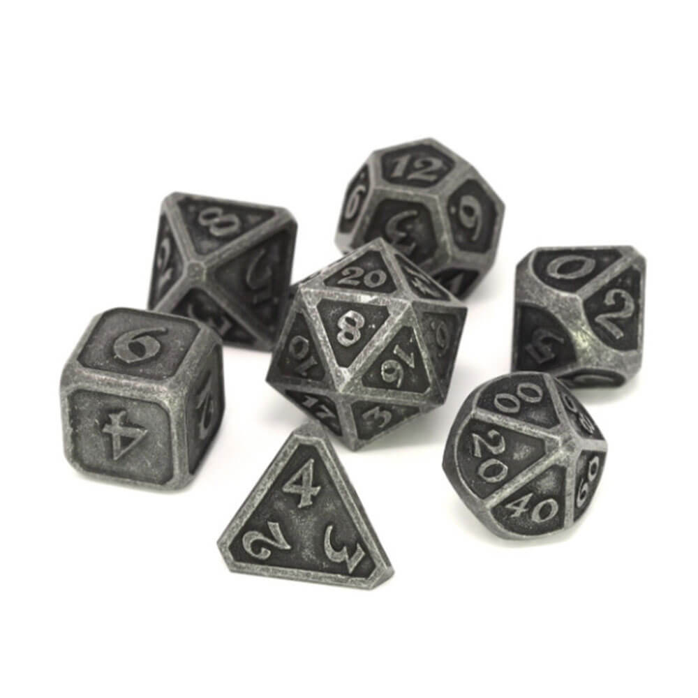 Dice Metal Set Polyédrica Mythica