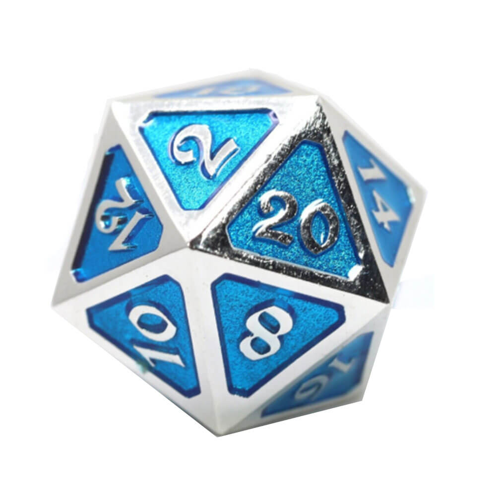 D20 Dice Metal Mythica Platinum (singiel)