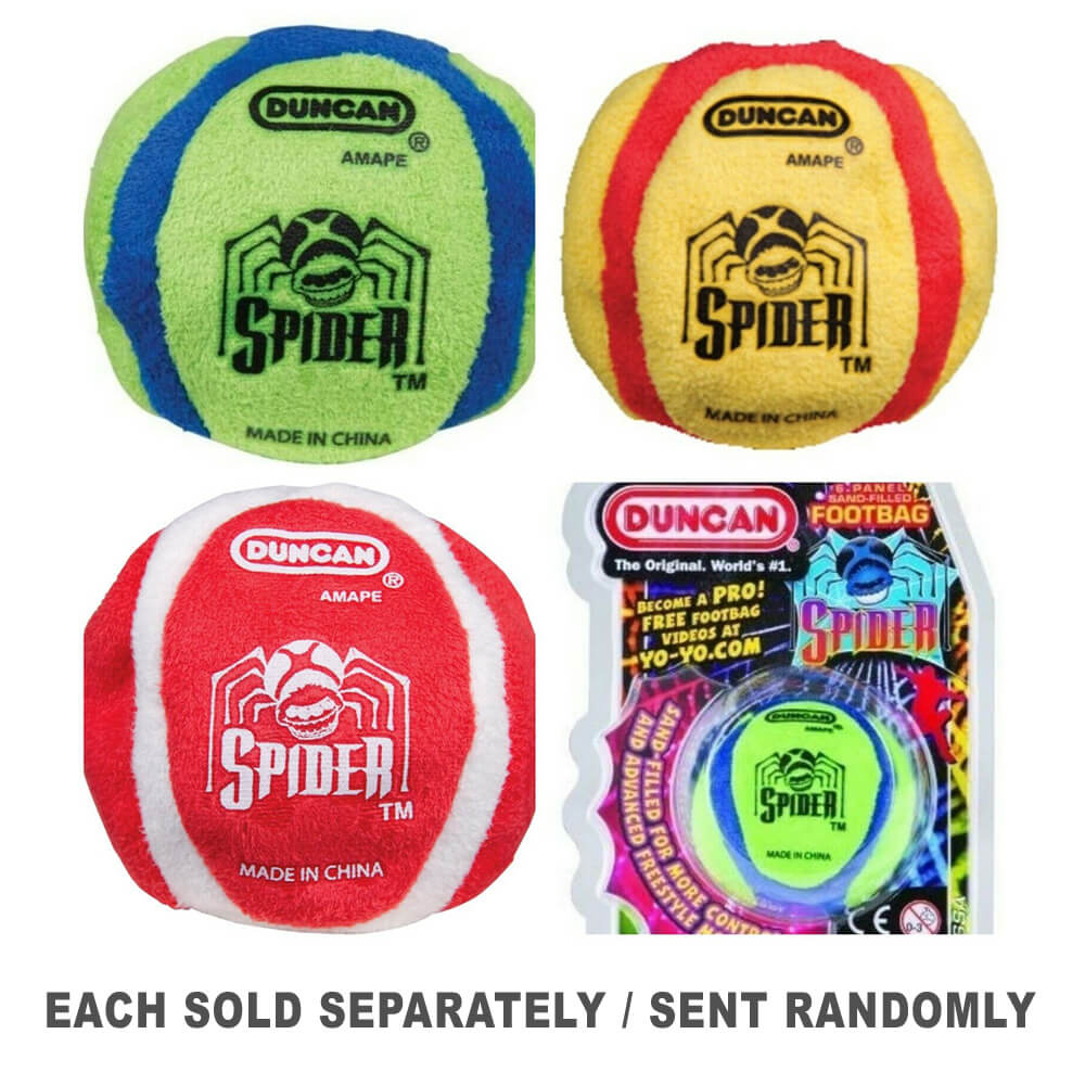 Duncan Footbag Spider 6 Panel Sand Filled (Assorted Colours)