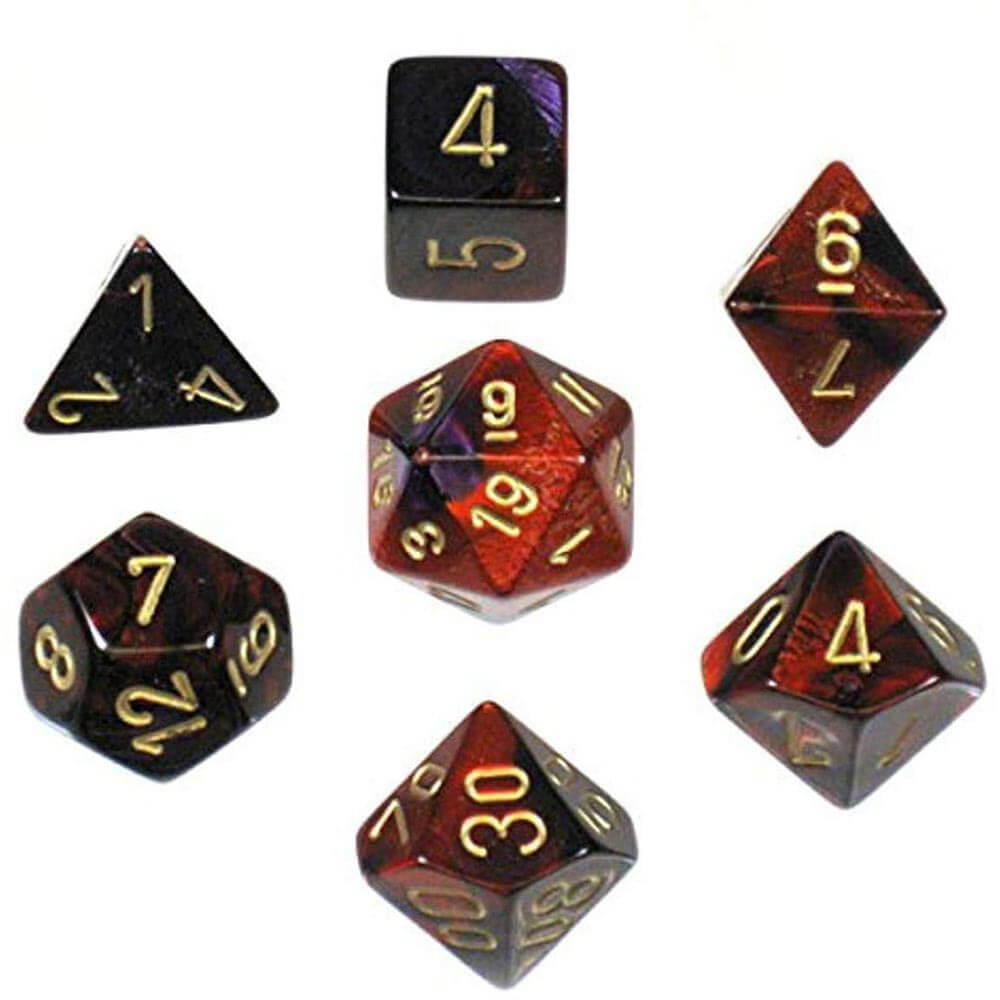 D7 Die Set Dice Gemini Poly (7 dés)