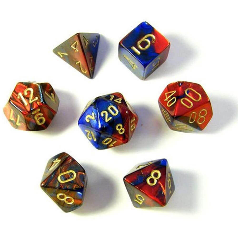 D7 Definir Dice Gemini Poly (7 Dados)