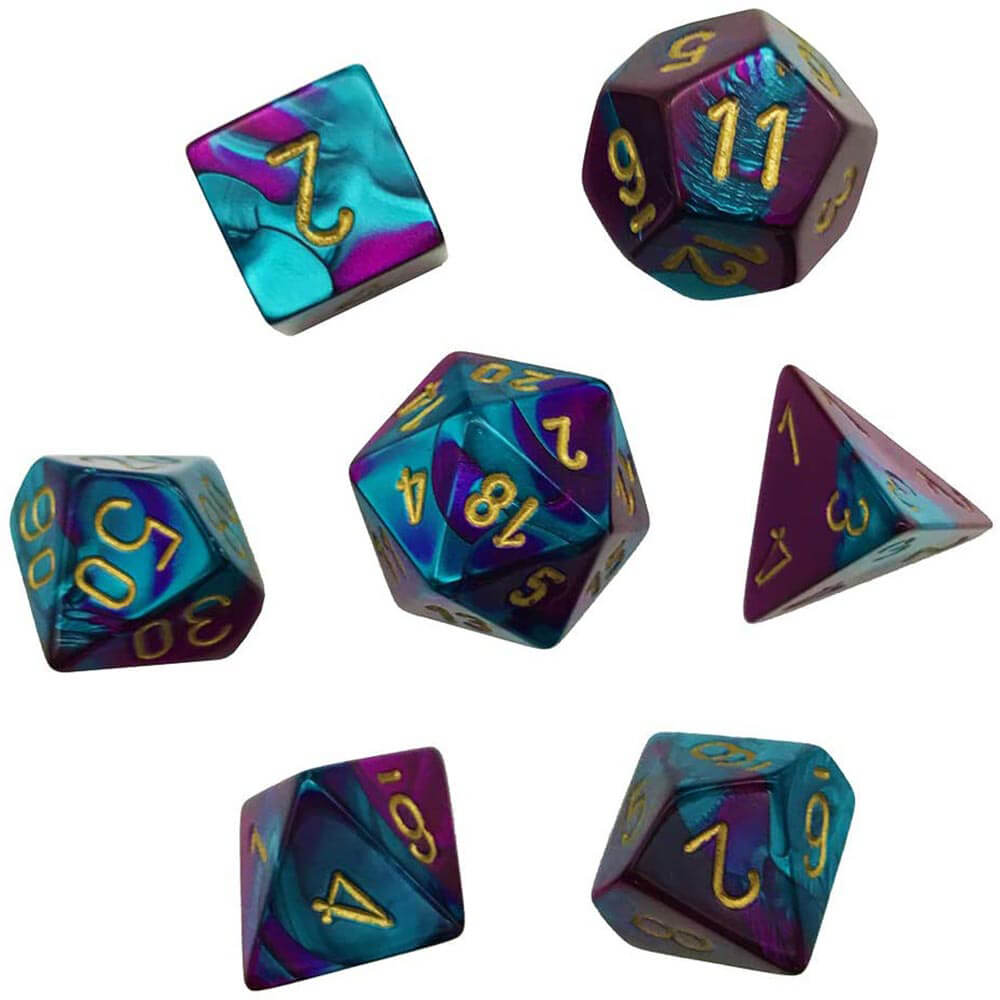 D7 Die Set Dice Gemini Poly (7 dés)