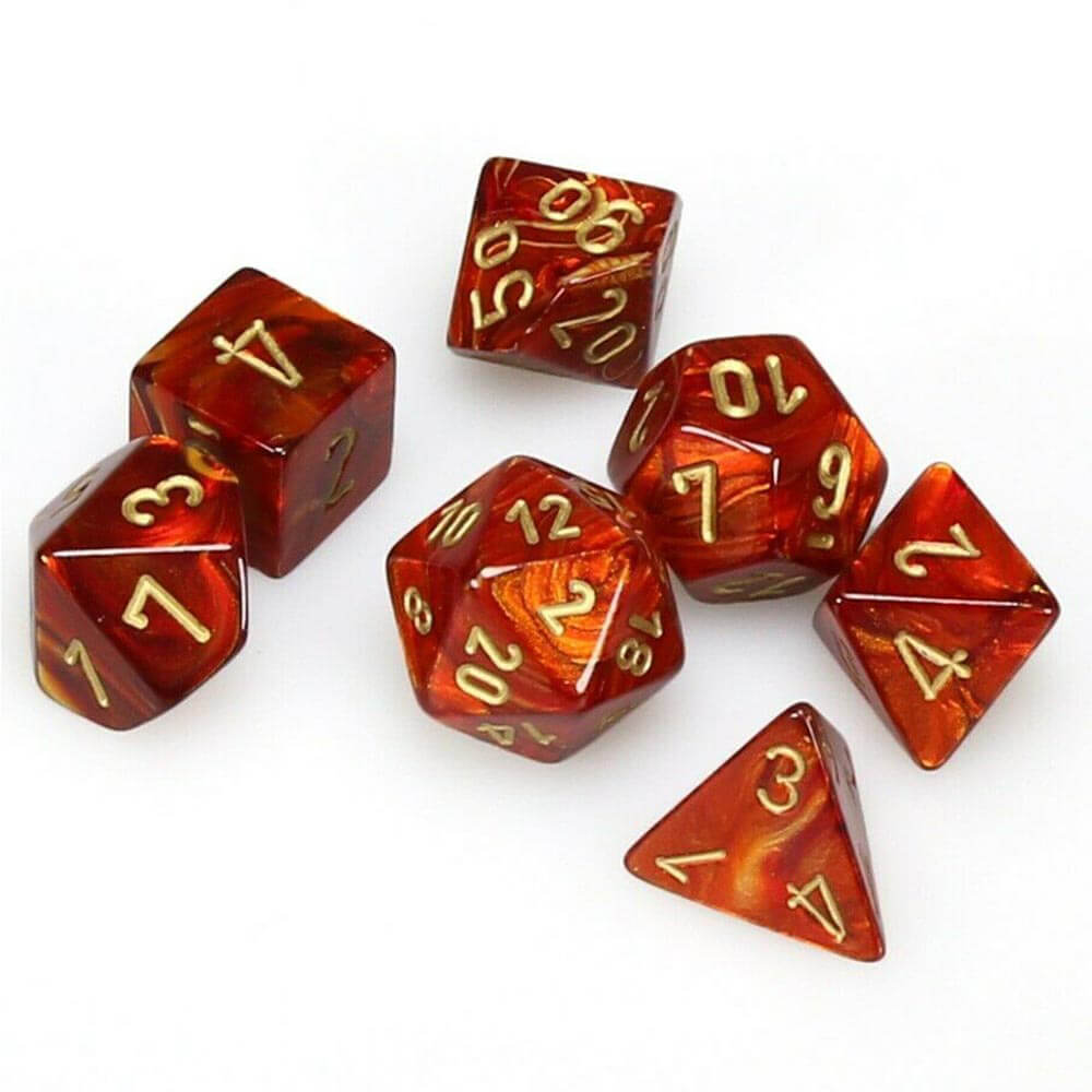 D7 Die Set Dice Scarab Polyédrique (7 dés)