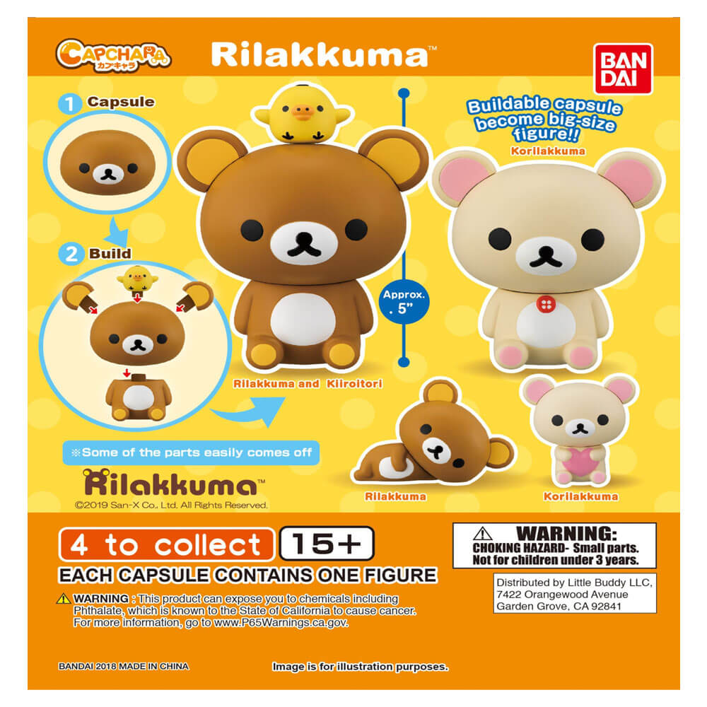 Gashapon Rilakkuma Cap Charakter (opakowanie 50)