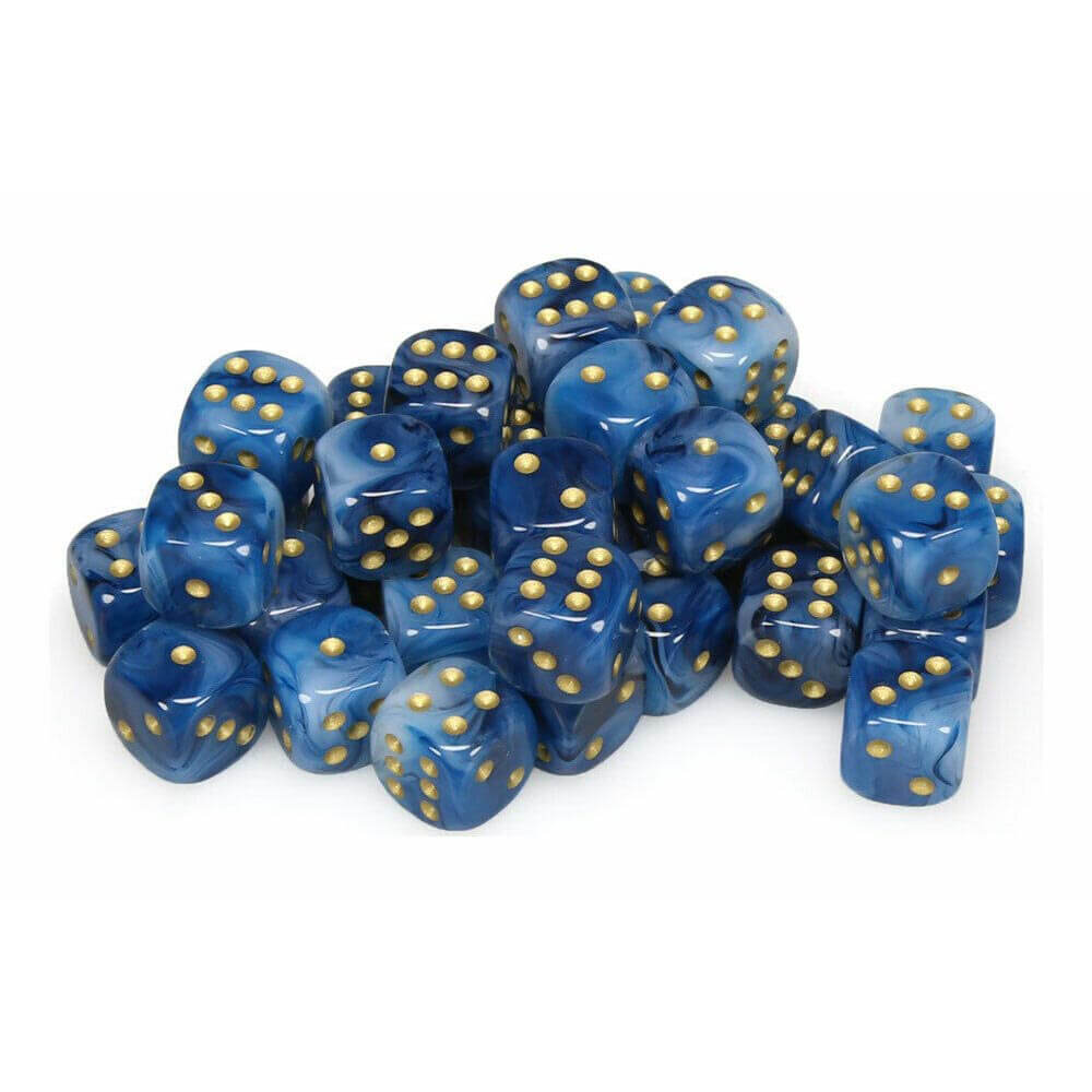 D6 Dice Phantom Phantom Teal/Gold