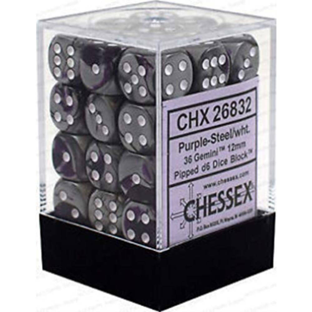 D6 DICE GEMINI 12MM (36 DICE)