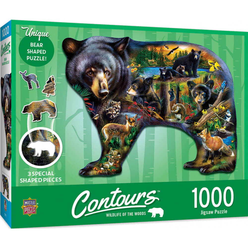 Masterpieces Contours formede 1000 pc puslespil