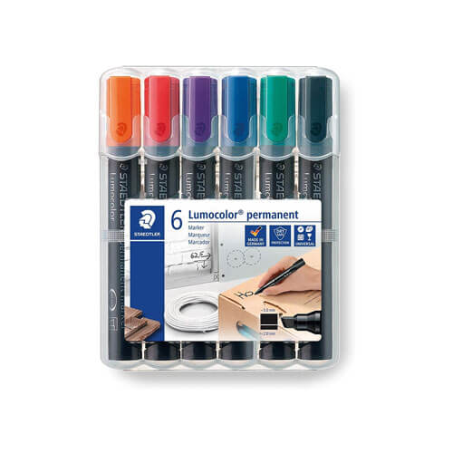 Staedtler Lumocolor Chisel Tip Marker Assorted