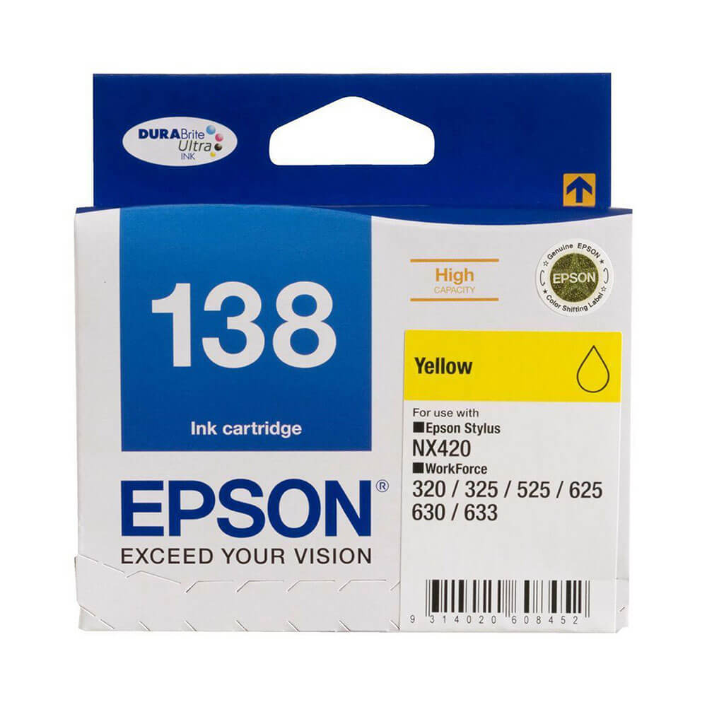 Epson Høyt utbytte Inkjet Cartridge T138