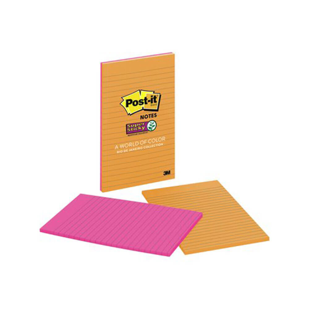 Post-it-linierte Super-Haftnotizen (4er-Pack)