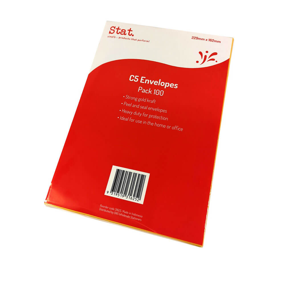 STAT Kraft Peel & Seal Envelope (100pk)