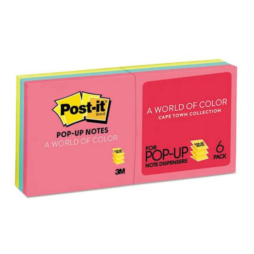 Władze notatki po wysuwach post-it (6pk)