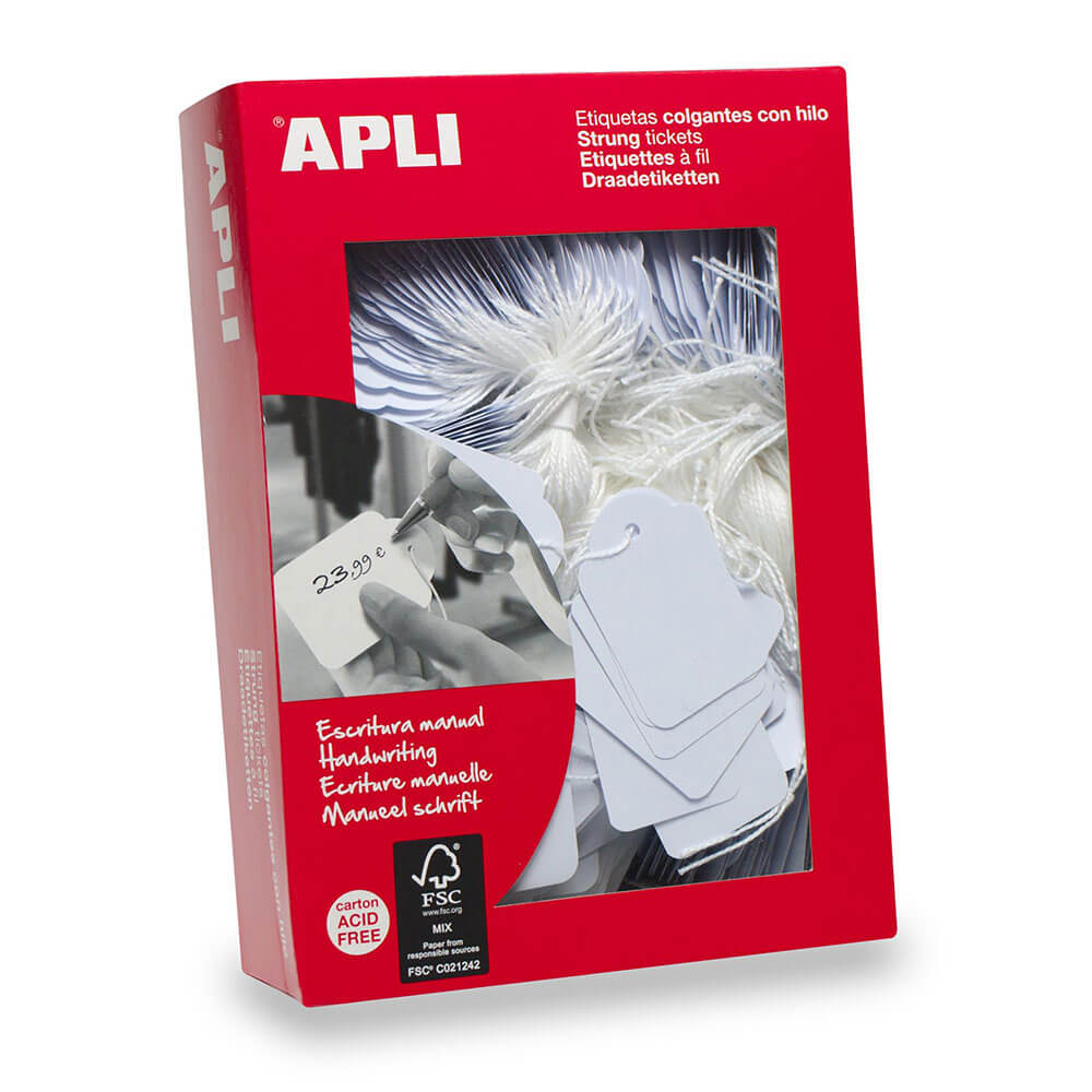 Apli Merchandising Tags White 50x70mm (400pk)