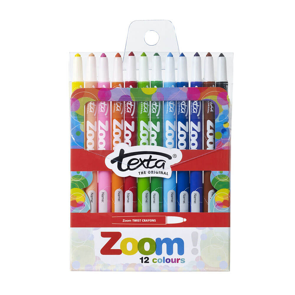 Texta Zoom Twist Crayons surtido (12pk)