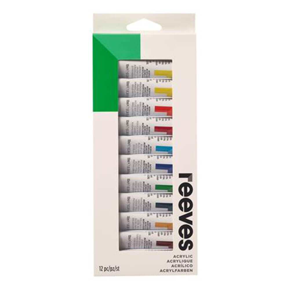 Reeves Paint Rures Ustaw 12 ml akryl