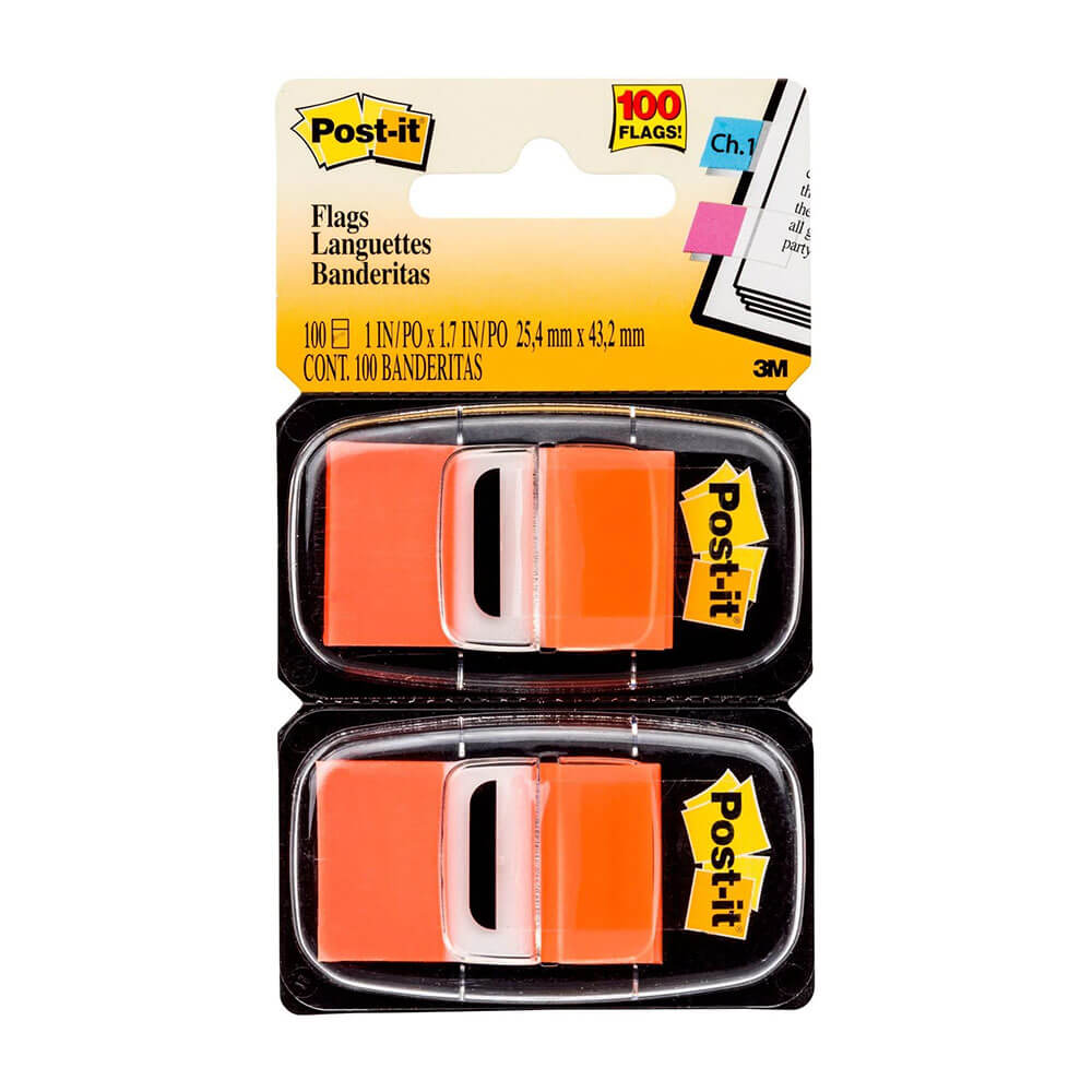 Post-it Twin Pack Flags 100 stk