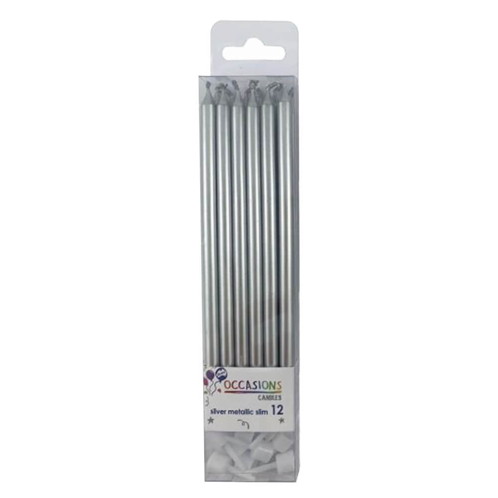 ALPEN SLIN CANDLES WITH Holder 120mm (12pk)