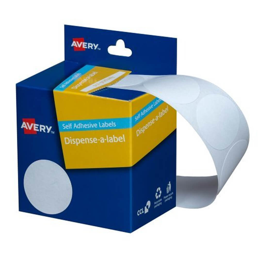 Avery Self-Adhesive Dot Labels (White)