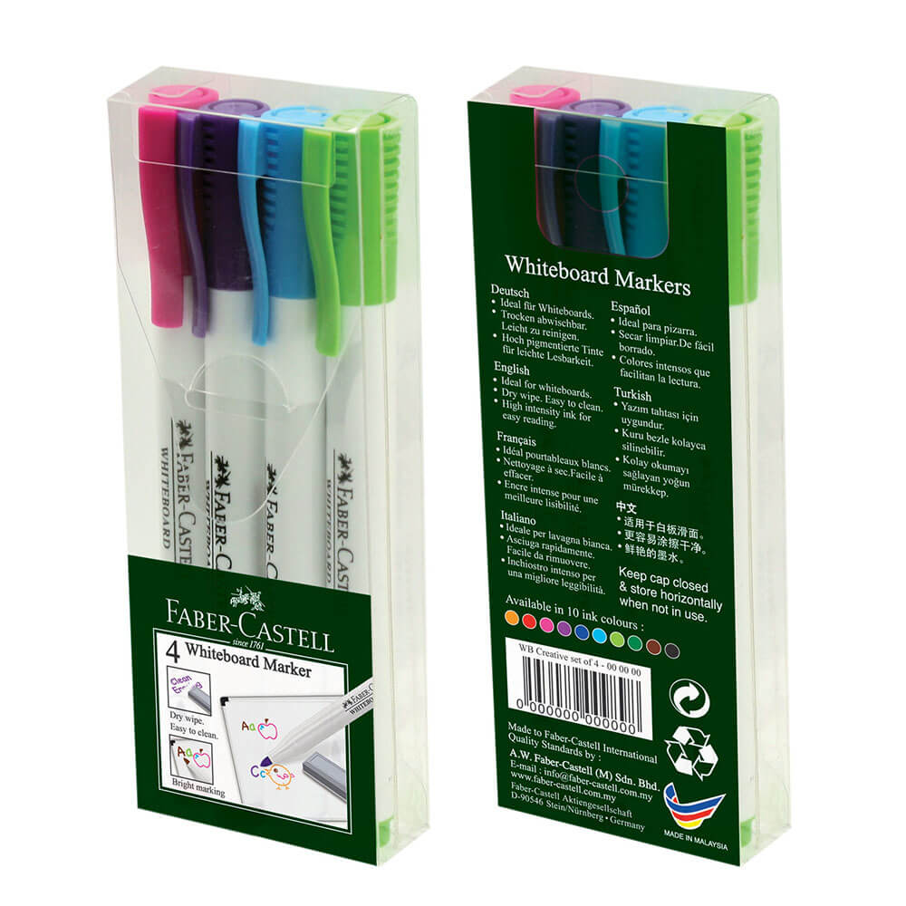 Marcadores de pizarra Faber-Castell (4pk)