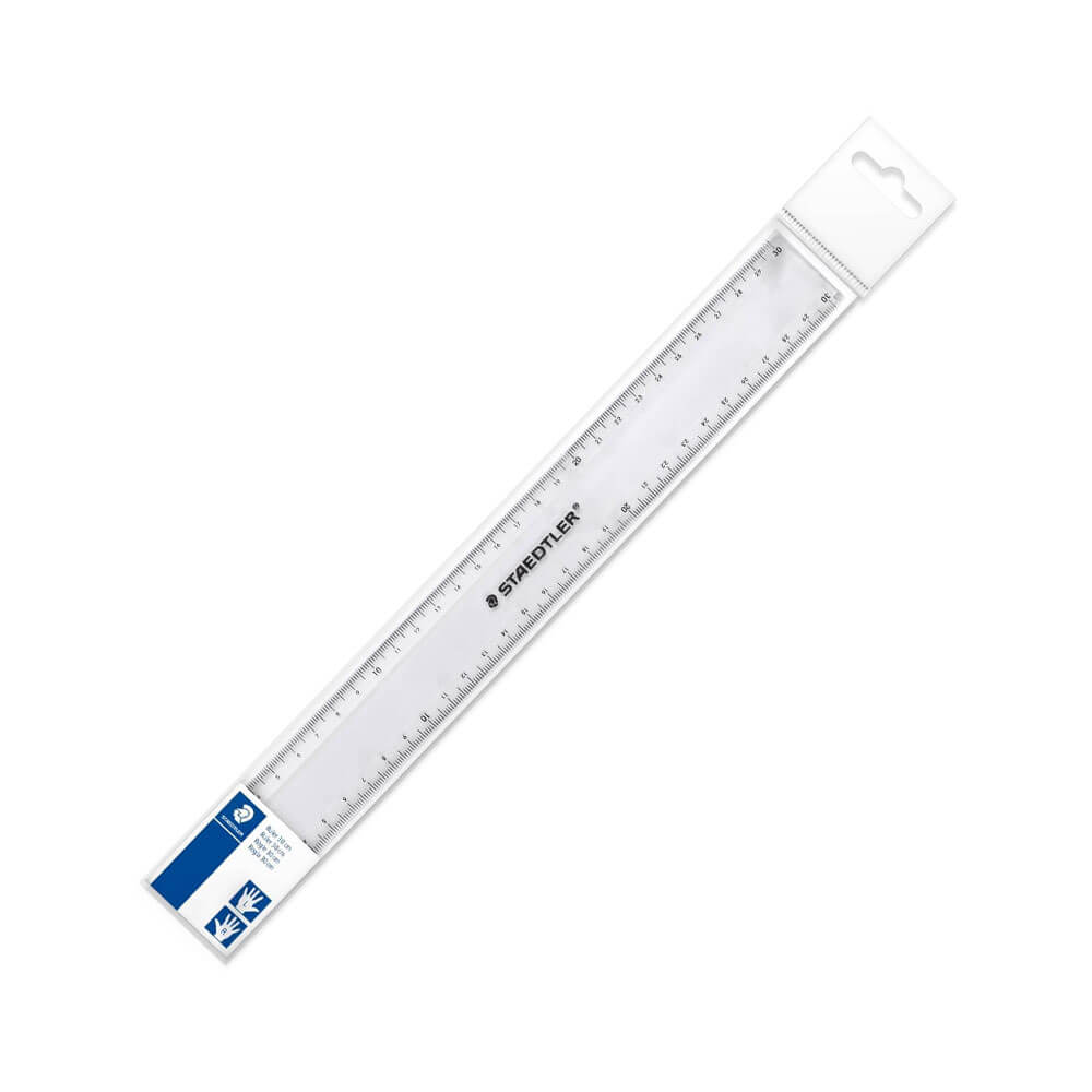 Staedtler Plastic Ruler 30cm (Clear)